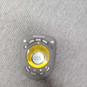 Jensen SAB-55B Digital AM/FM Armband Radio with Clock & Alarm Tested Silver/Gray